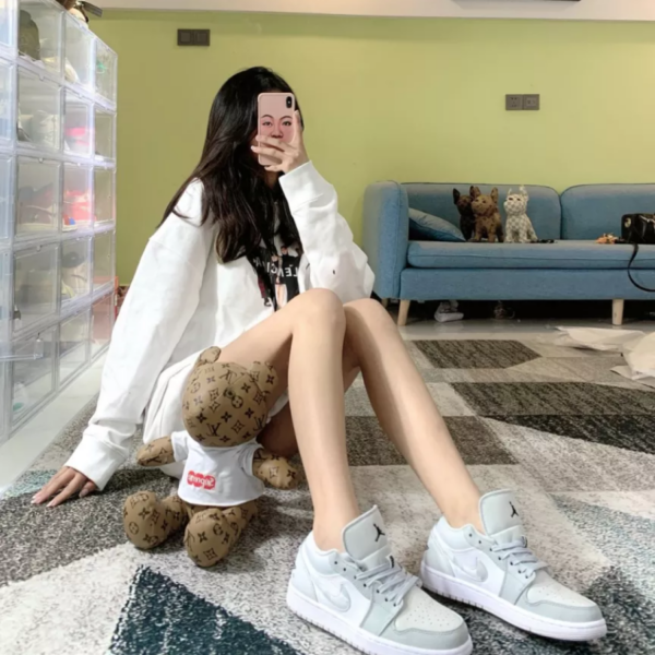Giày Nike Air Jordan 1 Low 'White Camo' DC9036-100 - Ảnh 6