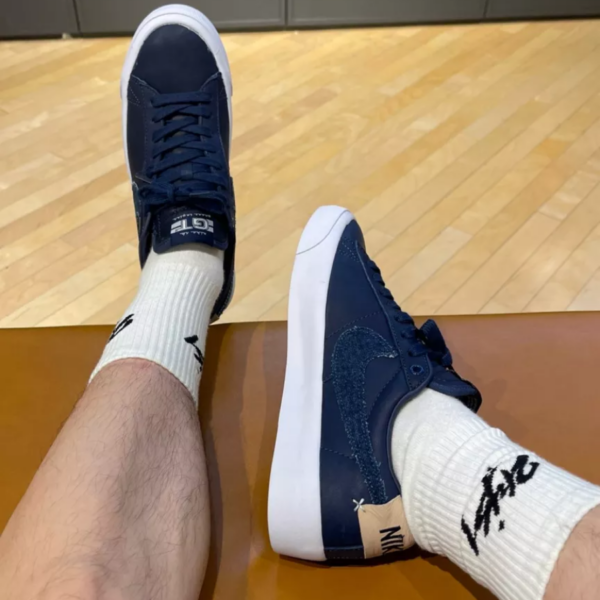 Giày Nike  Zoom Blazer Low 'Dark Blue' DM8890-400 - Ảnh 4