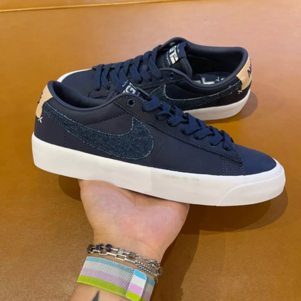 Giày Nike  Zoom Blazer Low 'Dark Blue' DM8890-400 - Ảnh 5