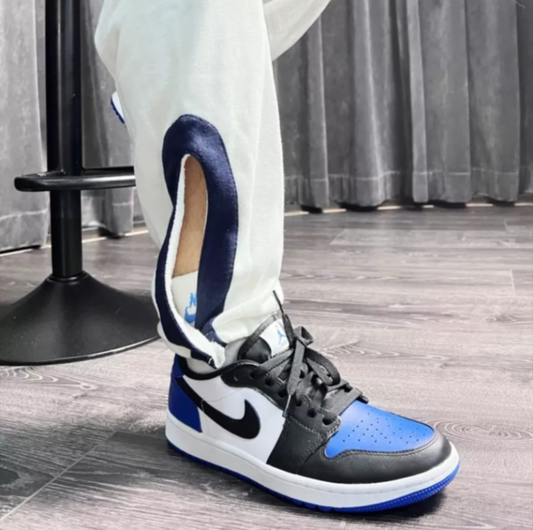 Giày Golf Nike Air Jordan 1 Low Retro 'Royal Toe' DD9315-102 - Ảnh 4
