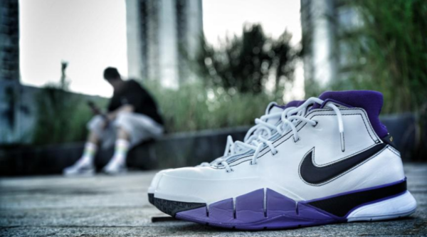 Giày Nike Zoom Kobe 1 Protro 81 Points 'White Purple' AQ2728-105 - Ảnh 6