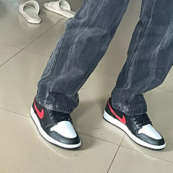 Giày Nike Air Jordan 1 Low 'White Toe' 553558-063 - Ảnh 2