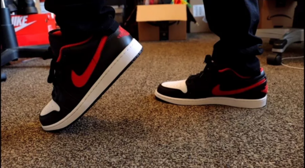 Giày Nike Air Jordan 1 Low 'White Toe' 553558-063 - Ảnh 7