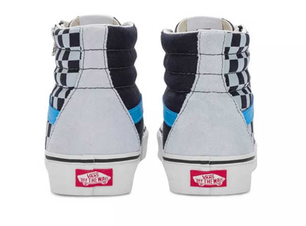 Giày Vans Sk8 Hi Reissue Side Zip 'Black Light Blue' VN0007NZ9KM - Ảnh 5