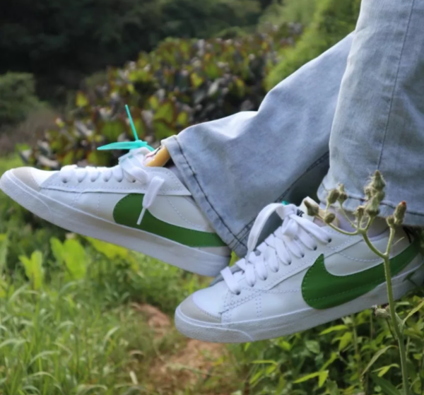 Giày Nike Blazer Low '77 Jumbo 'White Green' DV9122-131 - Ảnh 2