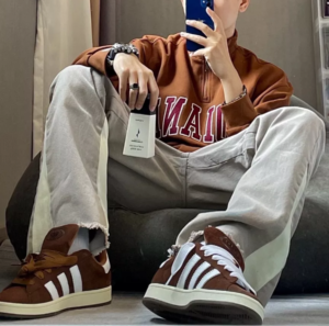 Alternative view of Giày Adidas Campus 00s 'Brown White' GY6433