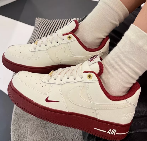 Giày Nike Air Force 1 'White Red' DQ7582-100 - Ảnh 5