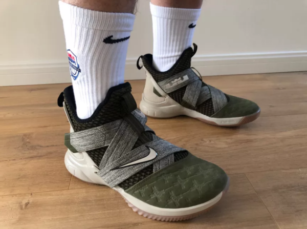 Giày Nike LeBron Solder 12 EP 'Olive' AO4053-300 - Ảnh 3