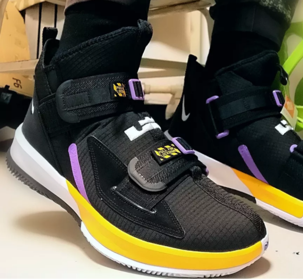 Giày Nike LeBron Soldier 13 'Black Yellow' AR4228-004 - Ảnh 4