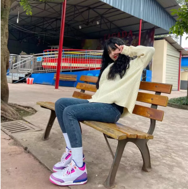 Giày Nike Air Jordan 3 "Retro Barely Grape" 441140-500 - Ảnh 4