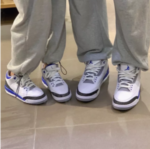 Alternative view of Giày Nike Air Jordan 3 Retro GS 'Racer Blue' 398614-145