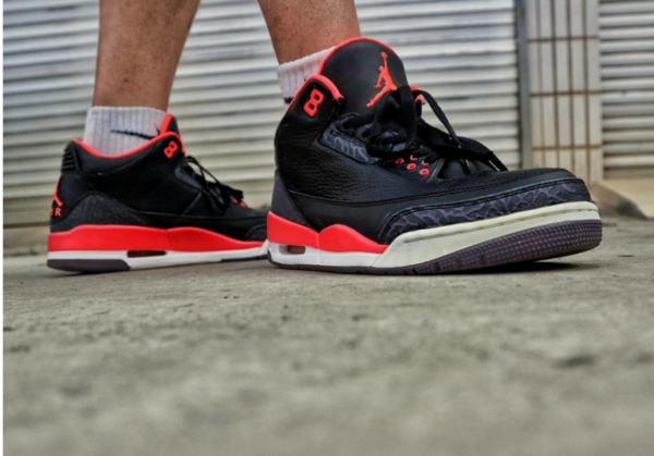 Giày Nike Air Jordan 3 Retro 'Crimson' 136064-005 - Ảnh 3