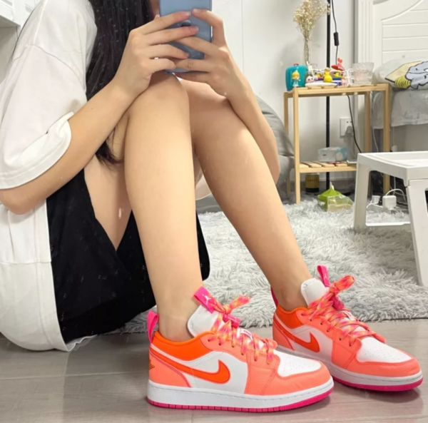 Giày Nike Air Jordan 1 Low Utility GS 'Pink' DJ0530-801 - Ảnh 5
