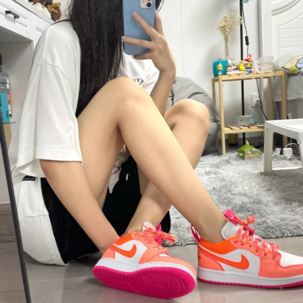 Giày Nike Air Jordan 1 Low Utility GS 'Pink' DJ0530-801 - Ảnh 4
