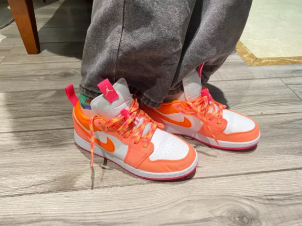 Giày Nike Air Jordan 1 Low Utility GS 'Pink' DJ0530-801 - Ảnh 6