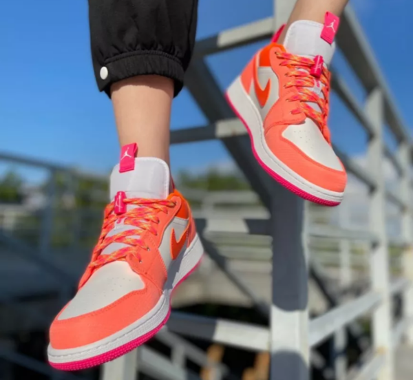 Giày Nike Air Jordan 1 Low Utility GS 'Pink' DJ0530-801 - Ảnh 3