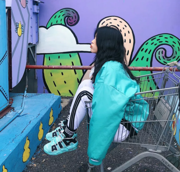 Giày Nike Air More Uptempo GS 'Light Aqua' 415082-403 - Ảnh 2