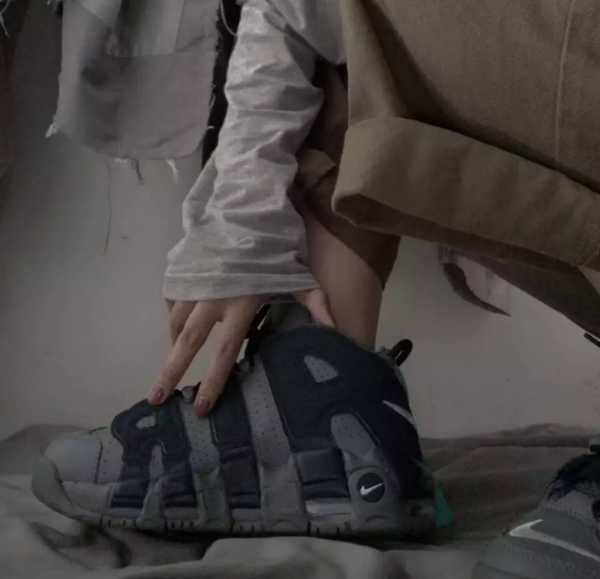Giày Nike Air More Uptempo GS 'Georgetown Hoyas' 415082-009 - Ảnh 6