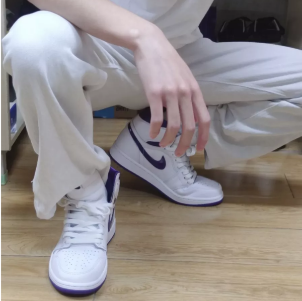 Giày Nike Wmns Air Jordan 1 High OG 'Court Purple' CD0461-151 - Ảnh 2