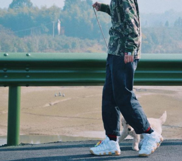 Giày Nike Air More Uptempo GS 'Ocean Bliss' 415082-107 - Ảnh 12