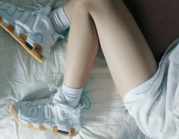Giày Nike Air More Uptempo GS 'Ocean Bliss' 415082-107 - Ảnh 3