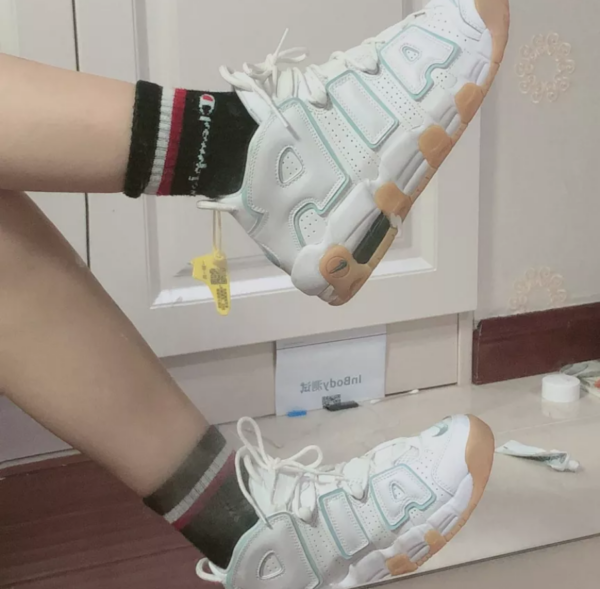 Giày Nike Air More Uptempo GS 'Ocean Bliss' 415082-107 - Ảnh 10