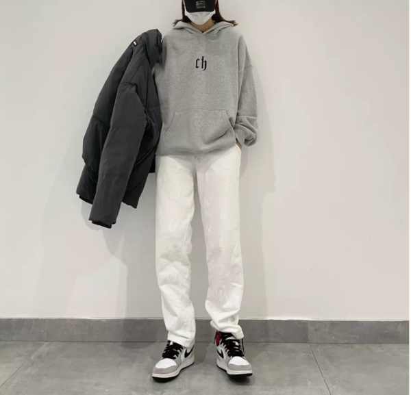 Giày Nike Air Jordan 1 Retro High OG GS 'Smoke Grey' 575441-126 - Ảnh 4
