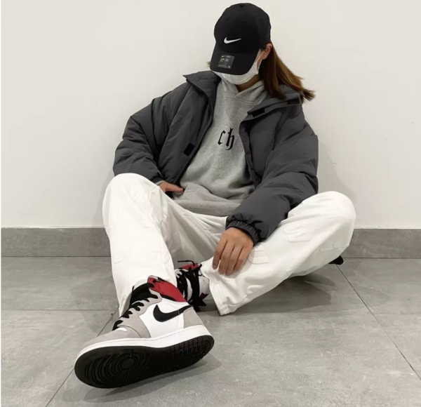 Giày Nike Air Jordan 1 Retro High OG GS 'Smoke Grey' 575441-126 - Ảnh 2