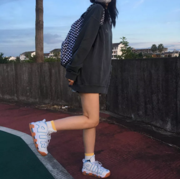 Giày Nike Air More Uptempo GS 'Ocean Bliss' 415082-107 - Ảnh 5
