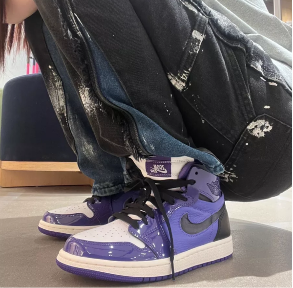 Giày Nike Air Jordan 1 High Zoom 'Purple Patent' CT0979-505 - Ảnh 4