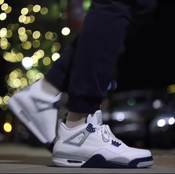 Giày Nike Air Jordan 4 Retro 'Midnight Navy' DH6927-140 - Ảnh 6