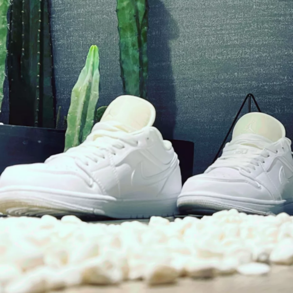 Giày Nike Air Jordan 1 Low 'Triple White' DV0990-111 - Ảnh 7