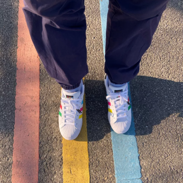 Giày Adidas Superstar Colorful Trefoil 'Cloud White' FU9521 - Ảnh 3