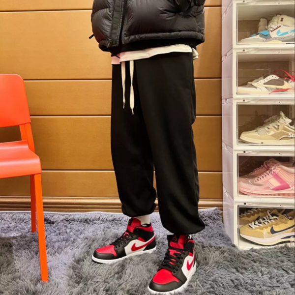 Giày Nike Air Jordan 1 Mid 'Bred Toe' 554724-079 - Ảnh 5