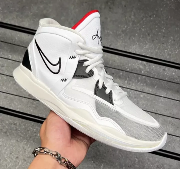 Giày Nike Kyrie 8 Infinity GS 'White Black' DD0334-101 - Ảnh 10