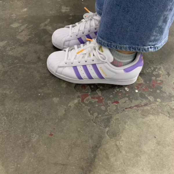 Giày Adidas Superstar 'White Light Purple' GX2537 - Ảnh 6