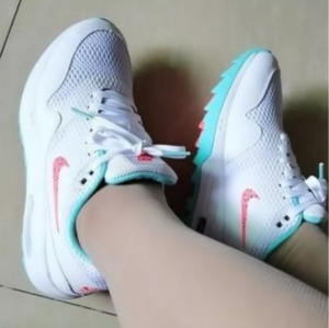 Alternative view of Giày Golf Nike Air Max 1 Golf 'Aurora Hot Punch' AQ0863-104
