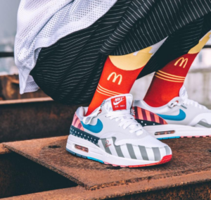 Alternative view of Giày Nike Parra x Air Max 1 'Parra' 2018 AT3057-100