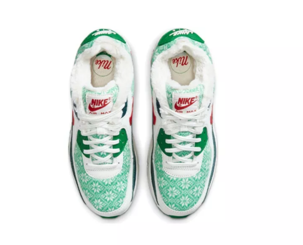 Giày Nike Air Max 90 GS 'Christmas Sweater' DC1621-100 - Ảnh 6