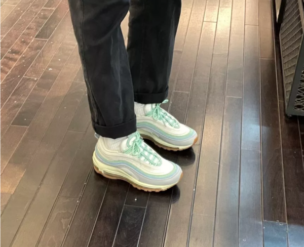 Giày Nike Air Max 97 'Enamel Green Sail Worn Blue' DX5766-131 - Ảnh 4
