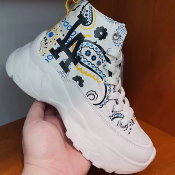 Giày MLB Chunky High LA Dodgers 'Ivory' 3ASHULP2N-07IVS - Ảnh 4