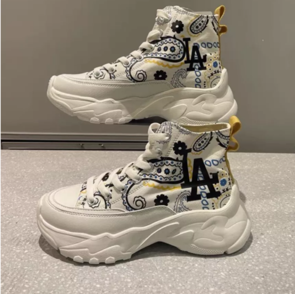 Giày MLB Chunky High LA Dodgers 'Ivory' 3ASHULP2N-07IVS - Ảnh 3