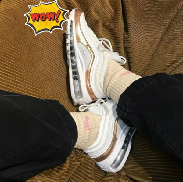 Giày Nike Air Max 97 GS 'Bronze Scale' BV0049-100 - Ảnh 3