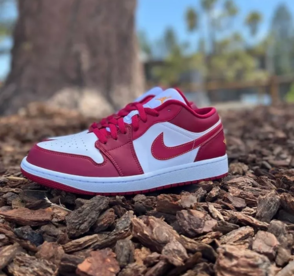 Giày Nike Air Jordan 1 Low 'Cardinal Red' 553558-607 - Ảnh 6