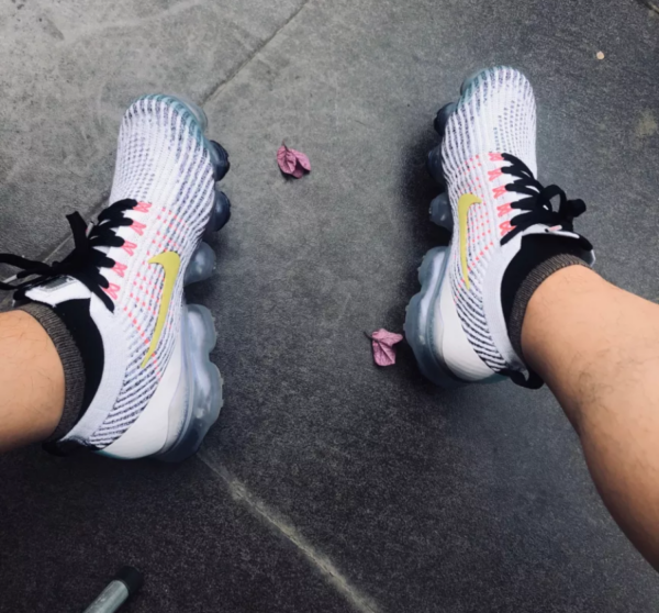 Giày Nike Air VaporMax Flyknit 3 'White Dynamic Yellow' AJ6900-103 - Ảnh 3