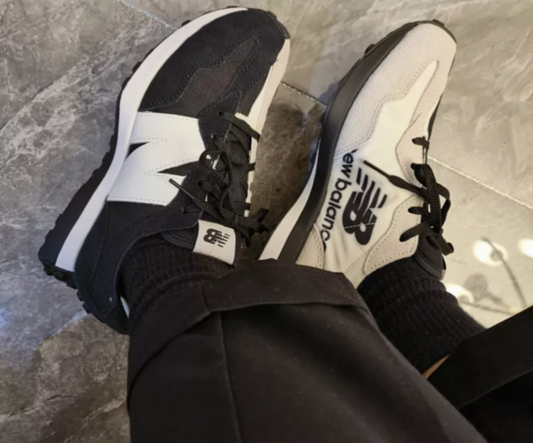 Giày New Balance 327 Big Kid 'Collective Black' GS327BW1 - Ảnh 5