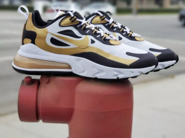 Giày Nike Air Max 270 React 'Metallic Gold' CW7298-100 - Ảnh 4