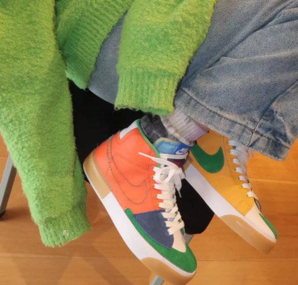 Giày Nike Zoom Blazer Mid Edge SB 'Multicolor' DA2189-800 - Ảnh 2