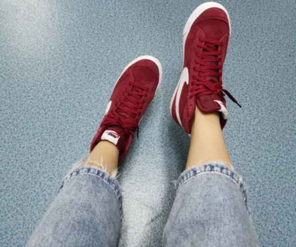 Giày Nike Blazer Mid '77 Suede GS 'Team Red' DC8248-600 - Ảnh 5