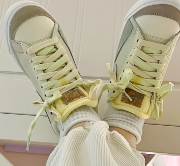 Giày Nike Wmns Blazer Low 77 'Green Ivory' DM7186-011 - Ảnh 4